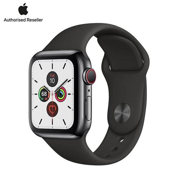 Apple Watch Series 5 44mm (4G) viền nhôm đen - Dây cao su (Likenew)