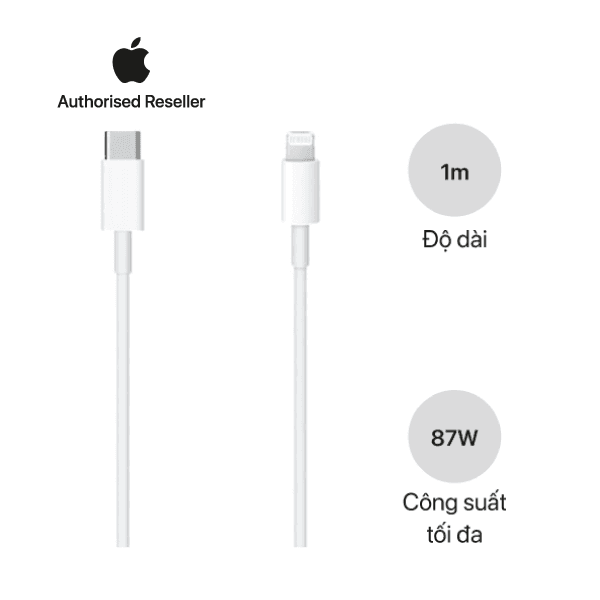 Cáp Apple USB-C sang Lightning (1m) Chính Hãng