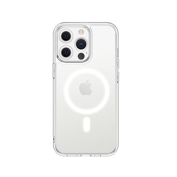 Ốp lưng iPhone 13 Pro Magsafe Mipow - Tempered Glass - Transparent