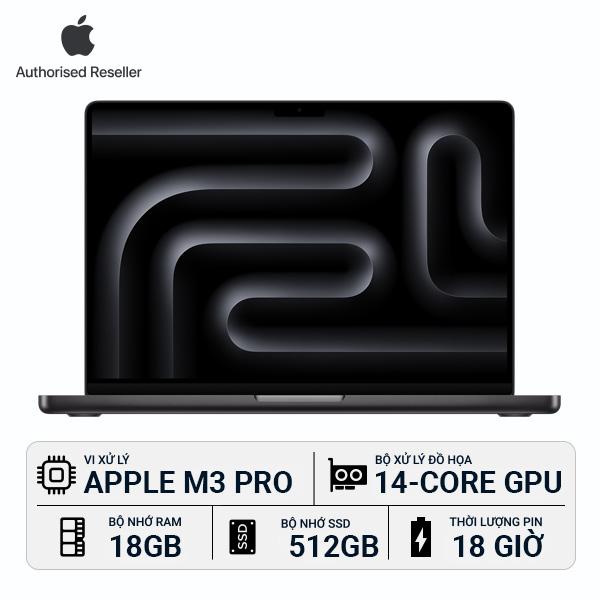 MacBook Pro M3 Pro 14 inch 18GB/512GB Chính Hãng