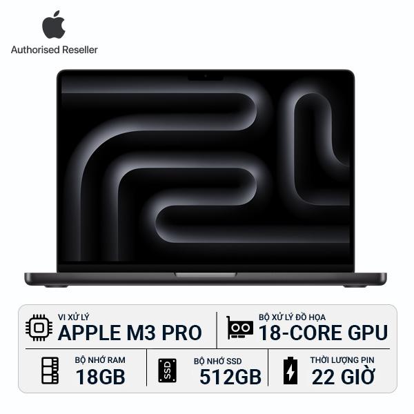 MacBook Pro M3 Pro 16 inch 18GB/512GB Chính Hãng