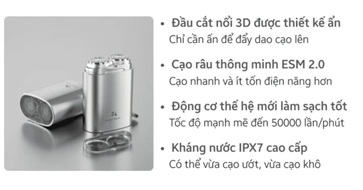 Máy cạo râu Enchen Z4 Chính Hãng