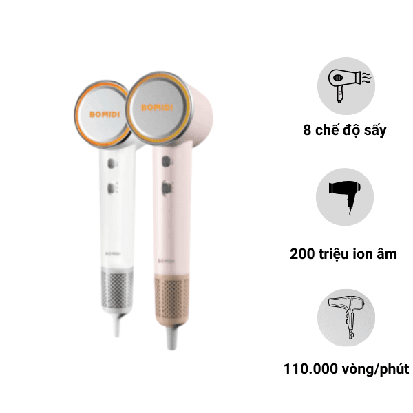 Máy sấy tóc bổ sung ion âm Bomidi HD04 Chính Hãng