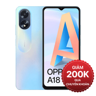 OPPO A18 4G 4GB/128GB Chính Hãng