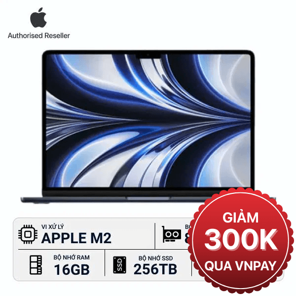 MacBook Air M2 2024 13-inch 16GB/256GB Chính Hãng