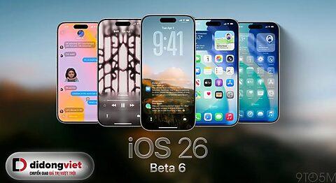 iOS 26 Beta 6 Tiếp Tục Thay Đổi Giao Diện Liquid Glass