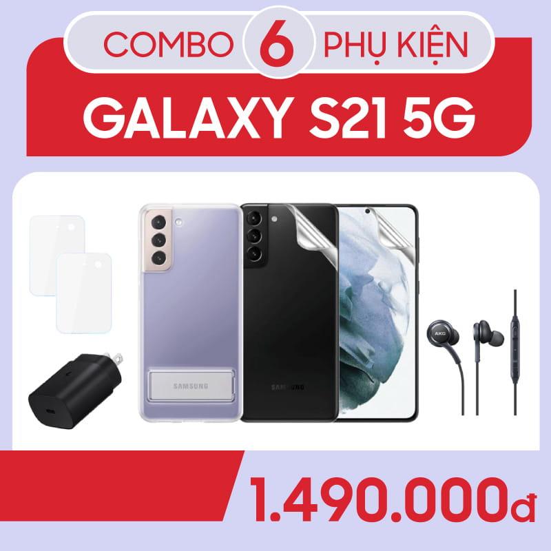 Bộ Combo phụ kiện sạc 25w, tai nghe AKG Samsung Galaxy S21 Plus-Combo