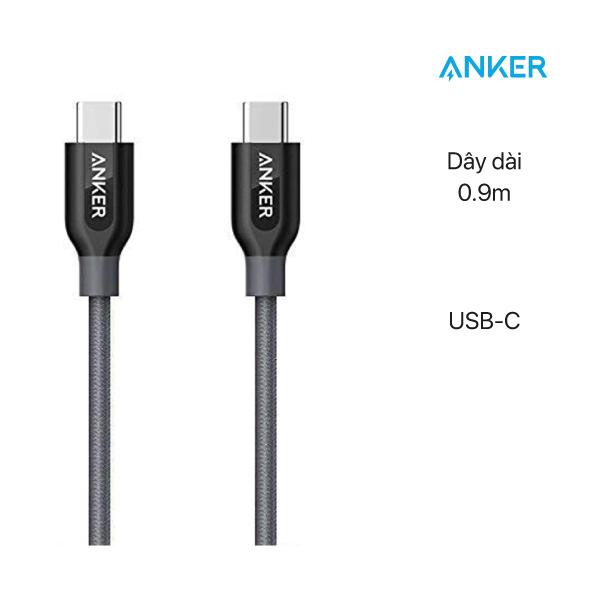 Dây cáp sạc Anker PowerLine+ USB-C to USB-A 3.0 0.