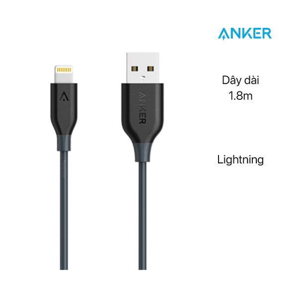 Cáp Sạc Lightning Anker PowerLine 1.8m