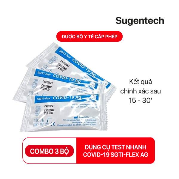 Kit test nhanh Covid-19 SGTI-FLEX AG - Bộ Dụng cụ xét nghiệm nhanh (combo 3 bộ)