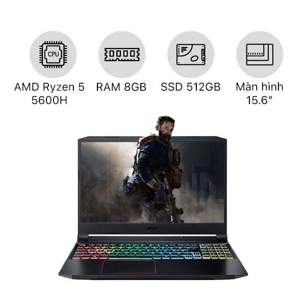 Laptop Gaming Acer Nitro 5 AN515-45-R6EV NH.QBMSV.