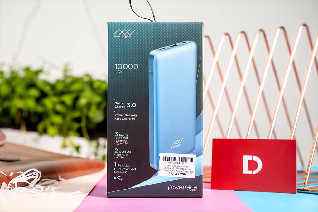 Pin sạc dự phòng Innostyle Powergo Pro 10.000mAh Q