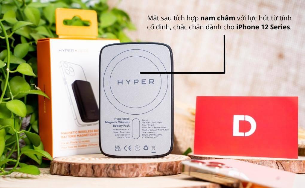 Sạc dự phòng HyperJuice Magnetic wireless 5000mah