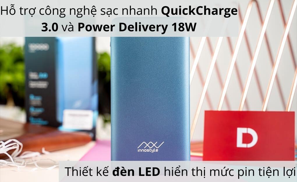 Pin sạc dự phòng Innostyle Powergo Pro 10.000mAh Q