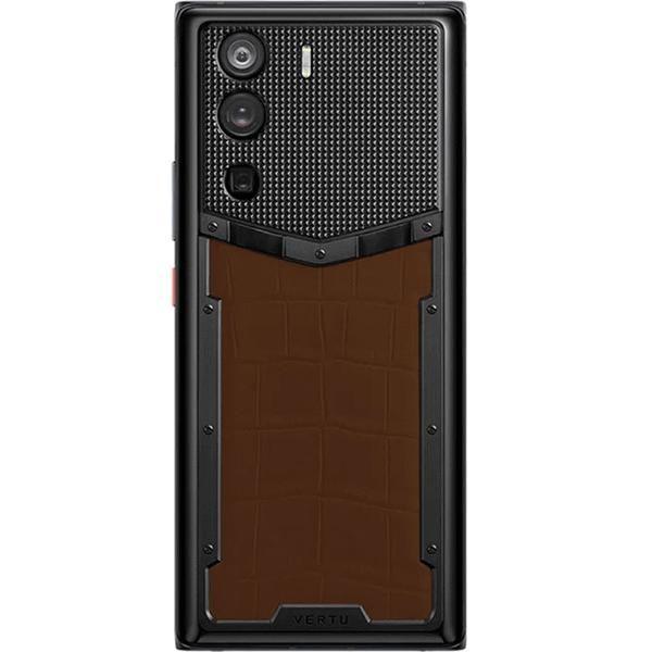 METAVERTU CURVE Amber Brown Alligator Leather Clous De Paris Basic