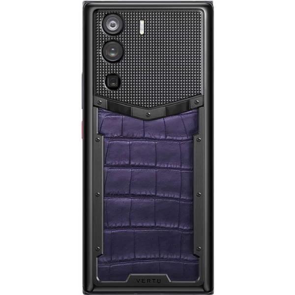 METAVERTU CURVE Grape Purple Alligator Leather Clous De Paris Basic