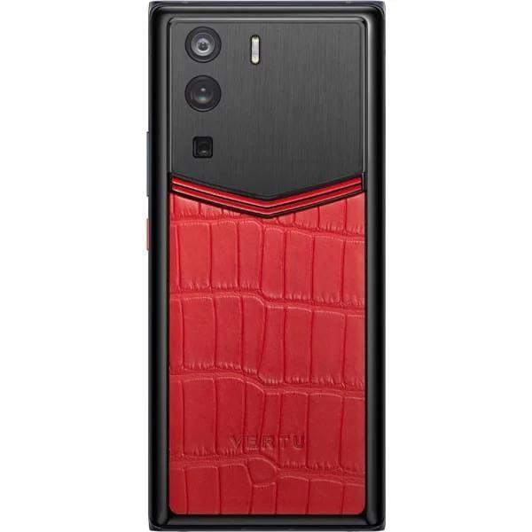 METAVERTU CURVE Basic Alligator Leather Flame Red