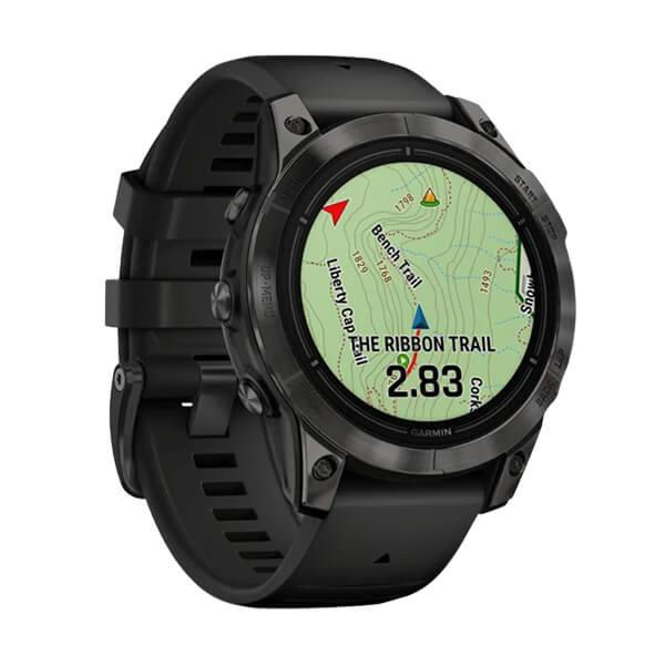 Đồng hồ thông minh Garmin Epix Pro Gen 2 47mm Sapphire  Xám Carbon DLC Titanium - Dây Silicone