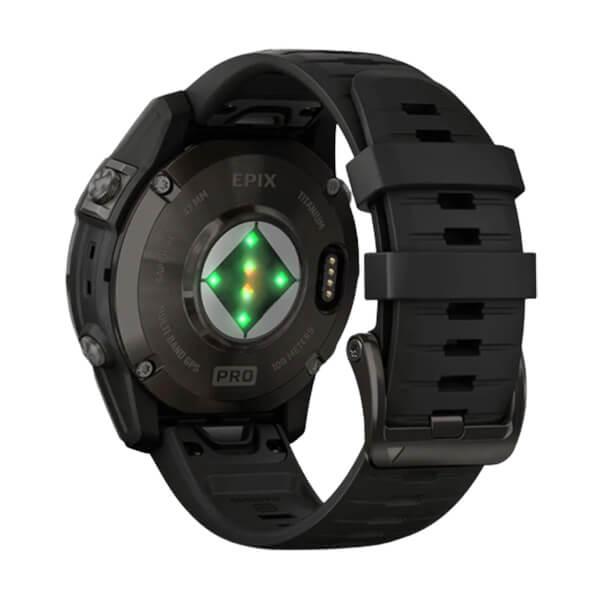 Đồng hồ thông minh Garmin Epix Pro Gen 2 47mm Sapphire  Xám Carbon DLC Titanium - Dây Silicone