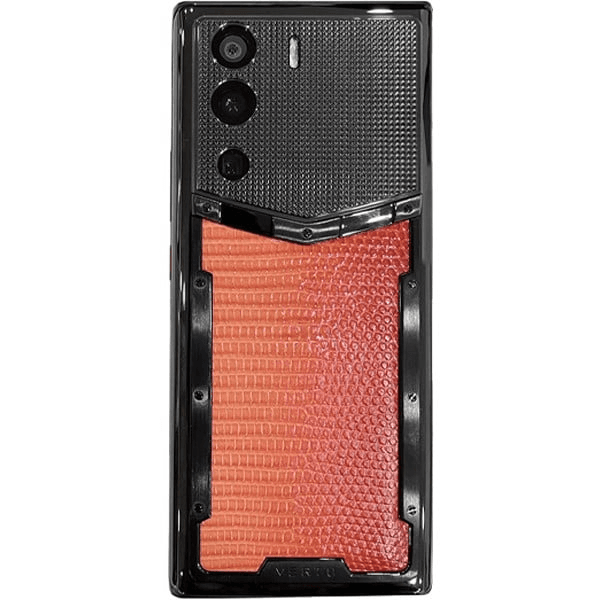 METAVERTU CURVE Lizard Leather Gradient Orange Clous De Paris