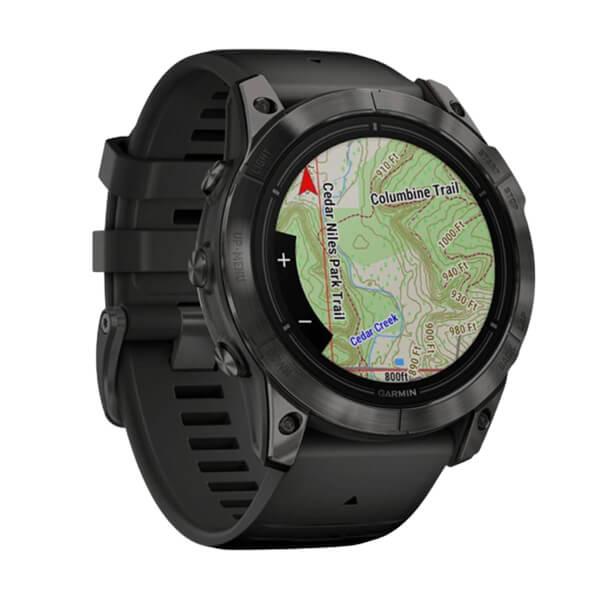 Đồng hồ thông minh Garmin Epix Pro Gen 2 51mm Sapphire Xám Carbon DLC Titanium - Dây Silicone