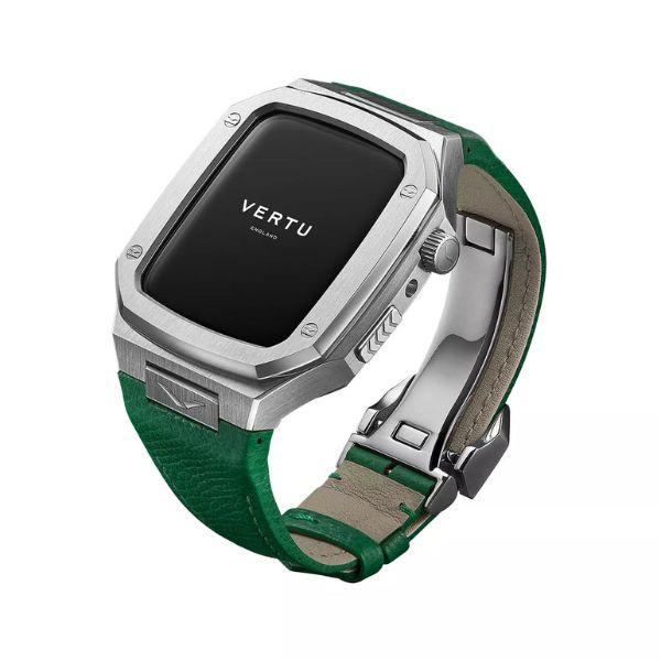 Vertu Watch Stainless Steel Green Calf