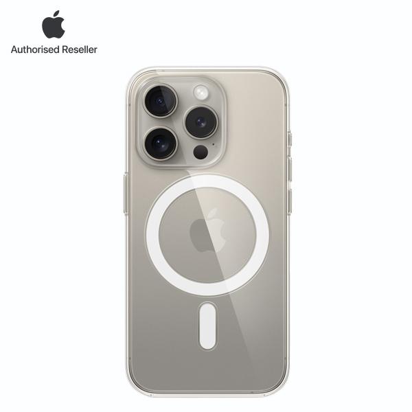 Ốp lưng MagSafe iPhone 15 Pro trong suốt Chính Hãng