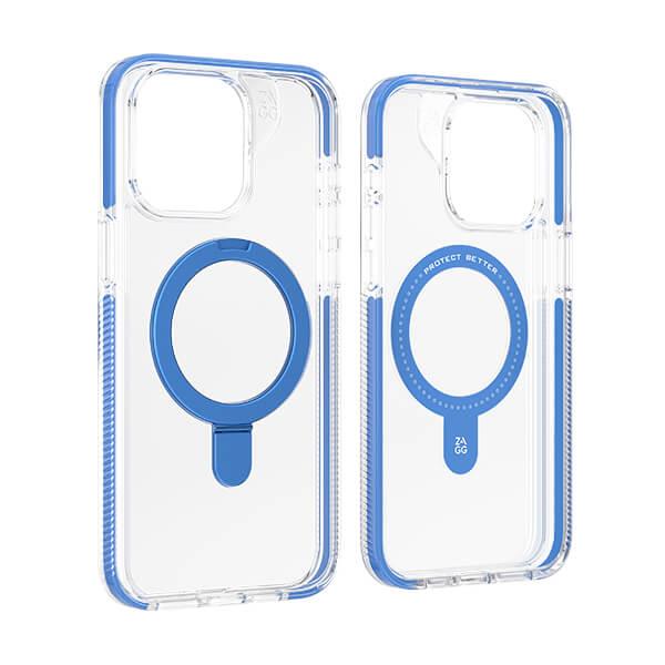 Ốp lưng iPhone 15 Pro Max ZAGG Santa Cruz Kick Stand trong xanh