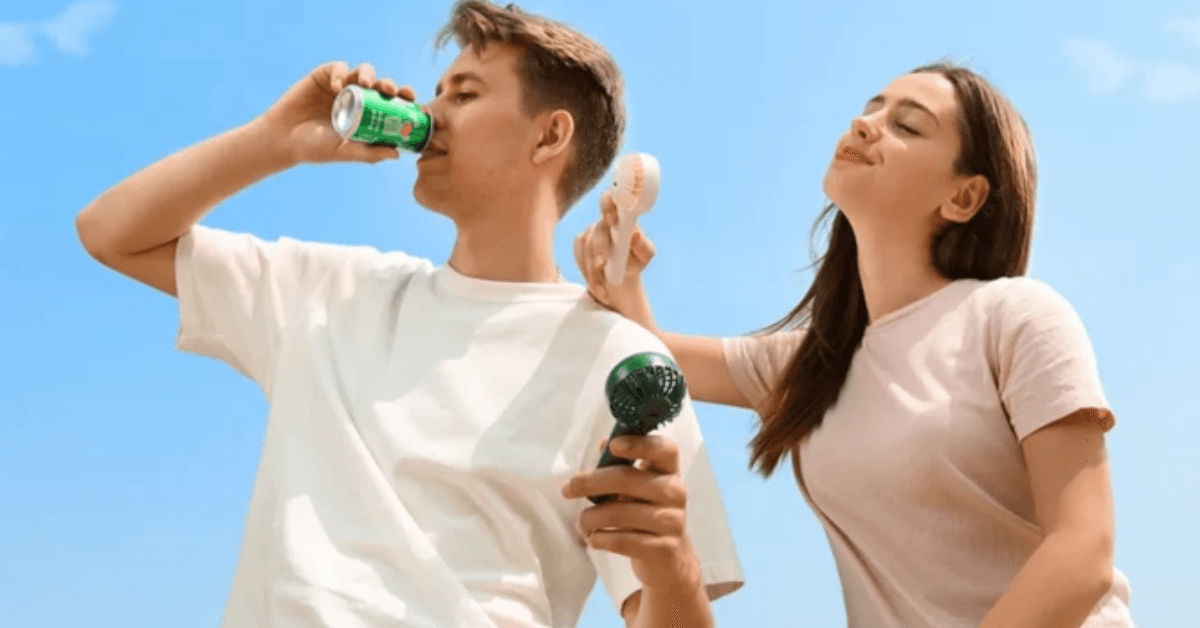 Quạt cầm tay mini Jisulife FA20 ABS 2000mAh Chính Hãng