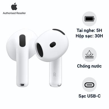 Tai nghe Apple AirPods 4 Chống ồn chủ động Chính Hãng