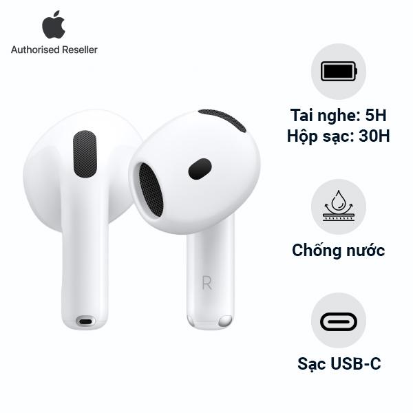 Tai nghe Apple AirPods 4 Chống ồn chủ động Chính Hãng