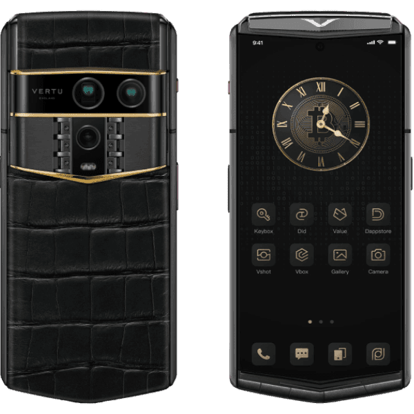Vertu Agent Q Black Premium Set Quint Gold Accent Iron Black Alli 1TB