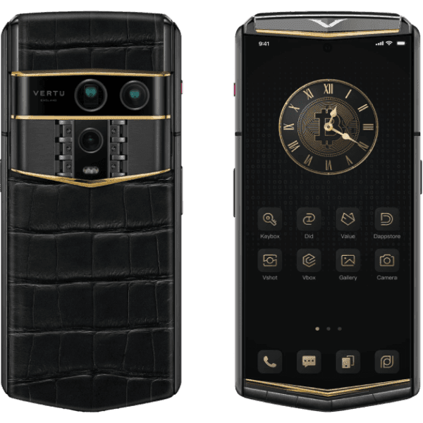Vertu Agent Q Black Premium Set Single Gold Accent Iron Black Alli 1TB