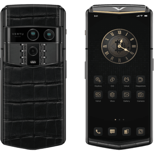 Vertu Agent Q Black Premium Set Tri Gold Accent Iron Black Alli 1TB