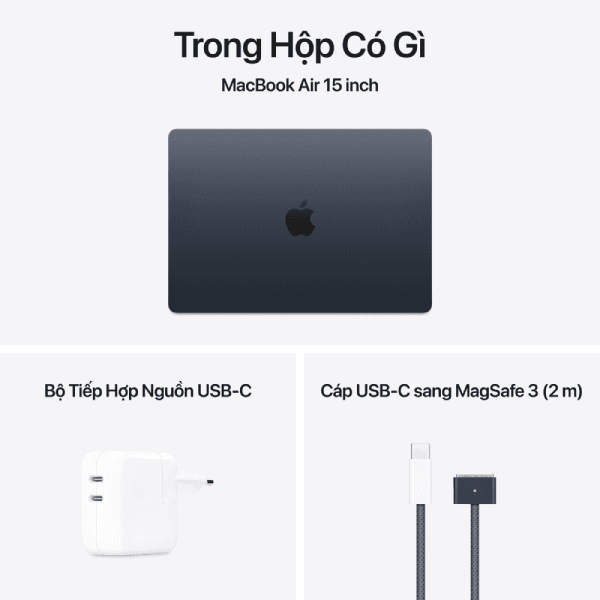 MacBook Air M4 15-inch 16GB/512GB Chính Hãng