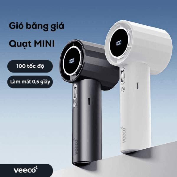 Quạt mini VEECO dùng pin sạc GS5
