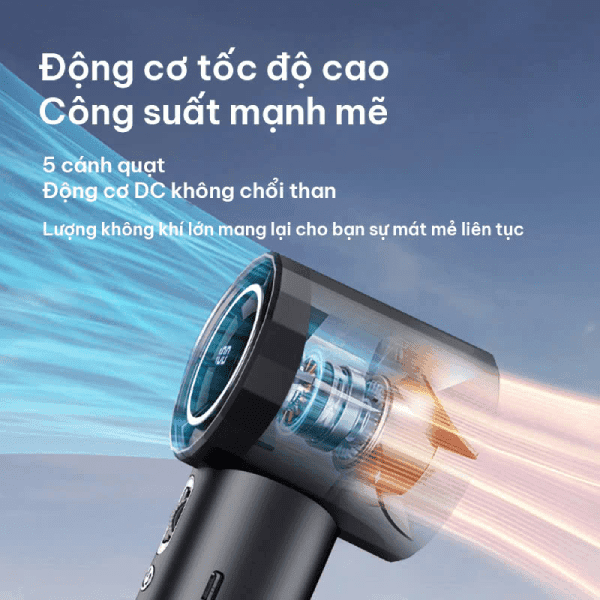 Quạt mini VEECO dùng pin sạc GS5