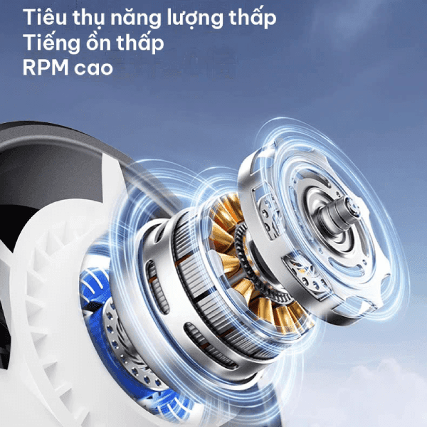 Quạt mini VEECO dùng pin sạc GS5