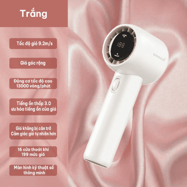 Quạt mini VEECO dùng pin sạc GF02