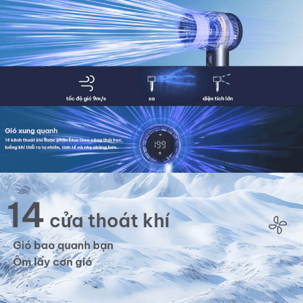 Quạt mini VEECO dùng pin sạc GF02