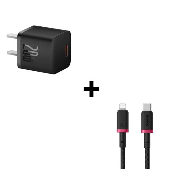 Bộ combo cáp sạc Baseus 20W màu đen