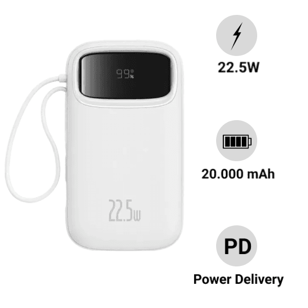 Pin sạc dự phòng Baseus QPow 2 20.000mAh 22.5W