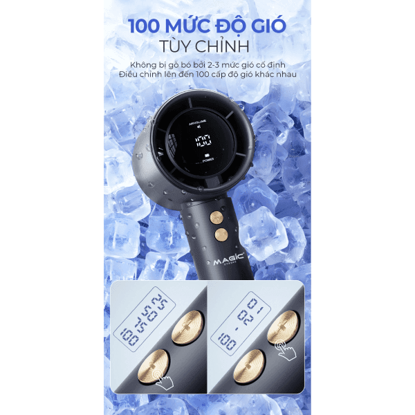 Quạt sạc cầm tay mini MAGIC A-009