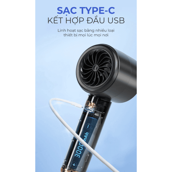 Quạt sạc cầm tay mini MAGIC A-009