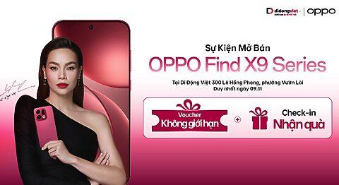 Sự kiện mở bán OPPO Find X9 Series tại Di Động Việt