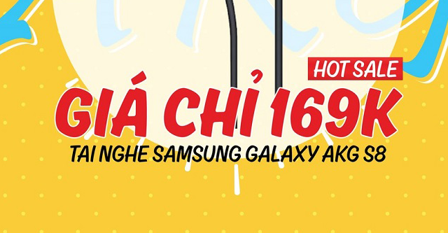 Cơ hội mua tai nghe Samsung AKG giá 169k duy nhất tại Di Động Việt