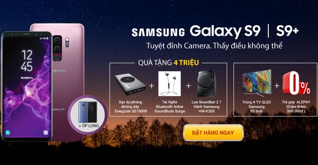 5 Lý do nên đặt hàng Galaxy S9, S9 Plus tại Di Động Việt