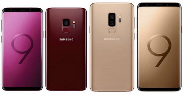 Galaxy S9, S9 Plus Surire Gold và Burgundy Red ra mắt