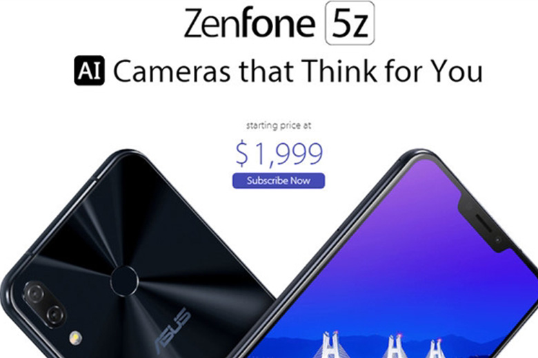 ASUS Zenfone 5Z co gia 1999 usd