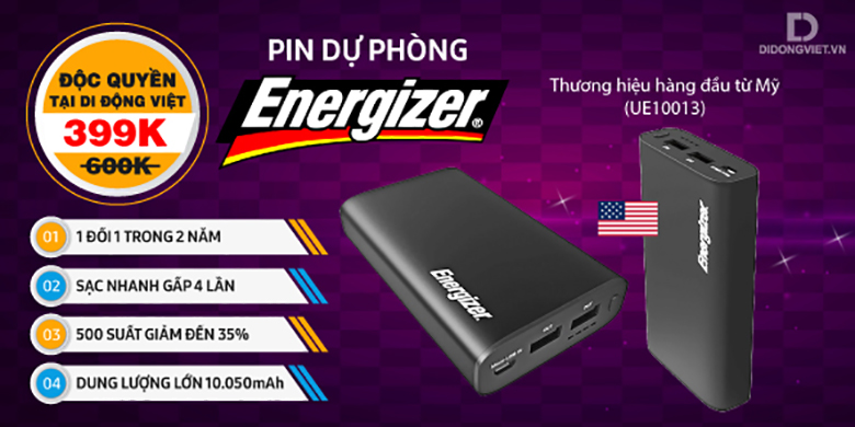 pin energizer 10050 mah ue10013 399k didongviet